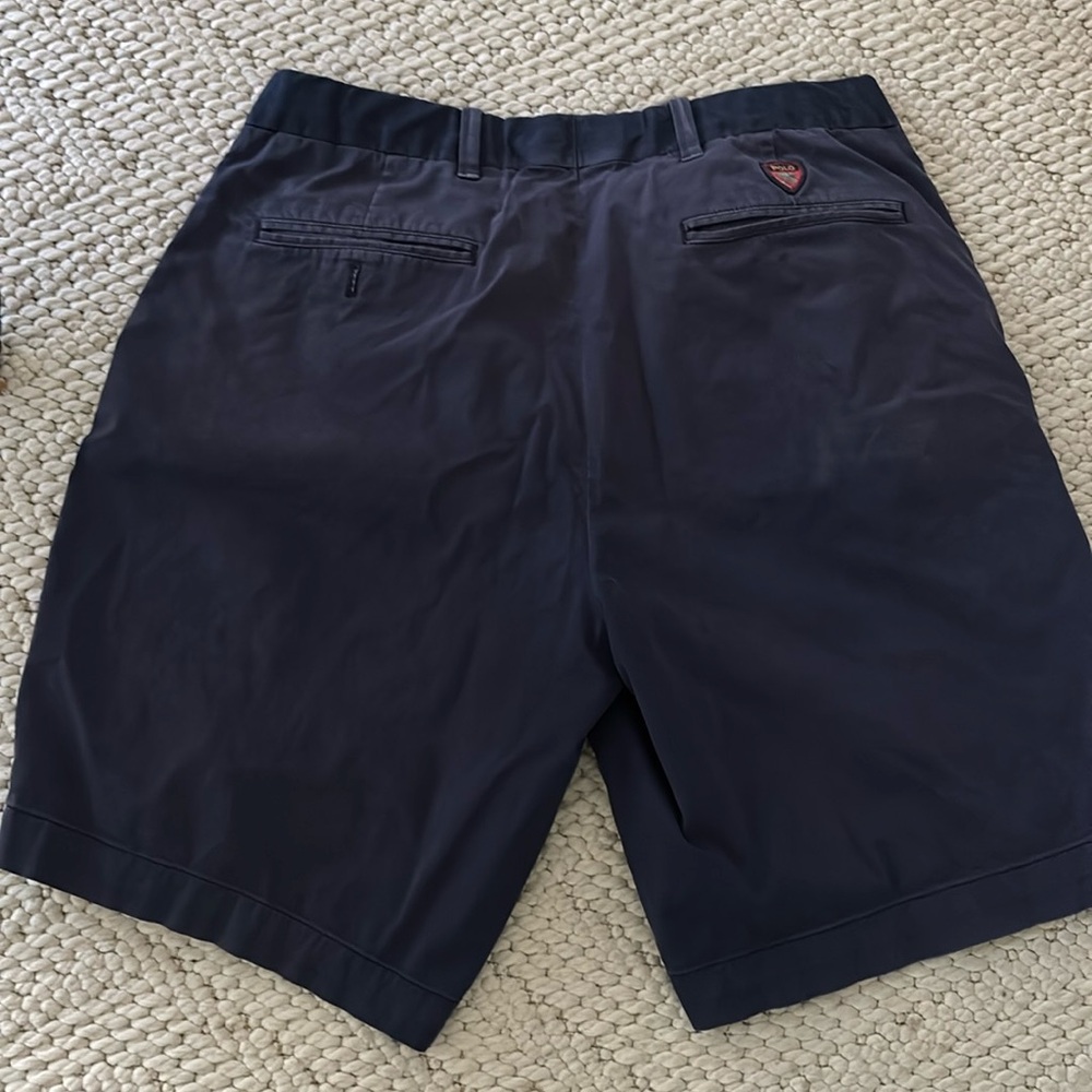 Men’s navy polo golf brand shorts